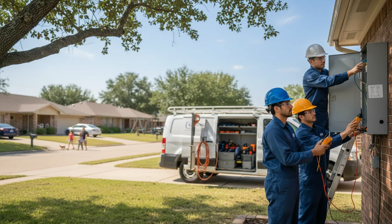 Certified electrician providing emergency electrical services in Juda, WI